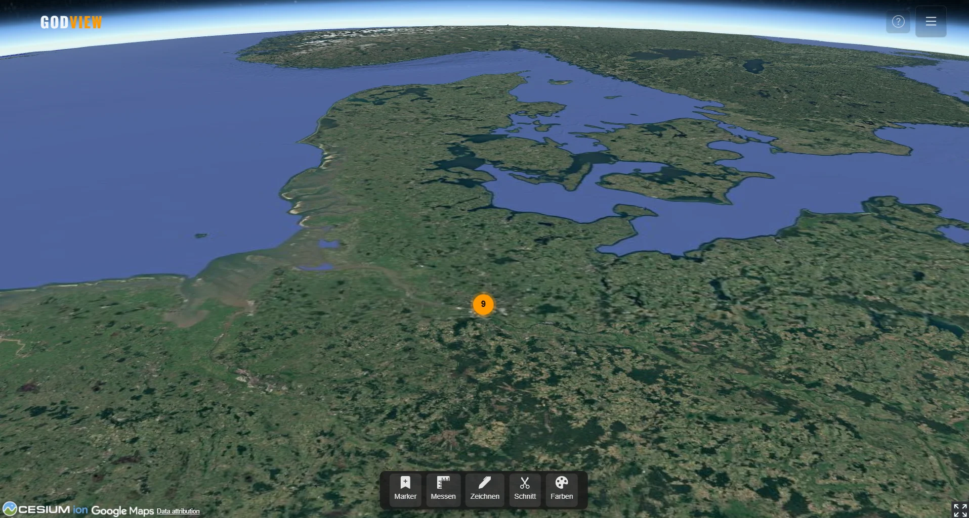 Screenshot: GodView im Überblick