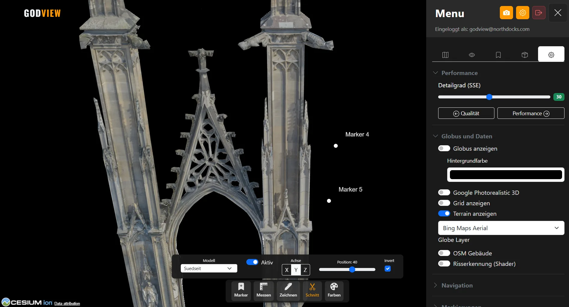 Screenshot: Clipping-Werkzeug